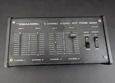 Realistic 4 Channel Stereo Microphone Mixer - for parts
