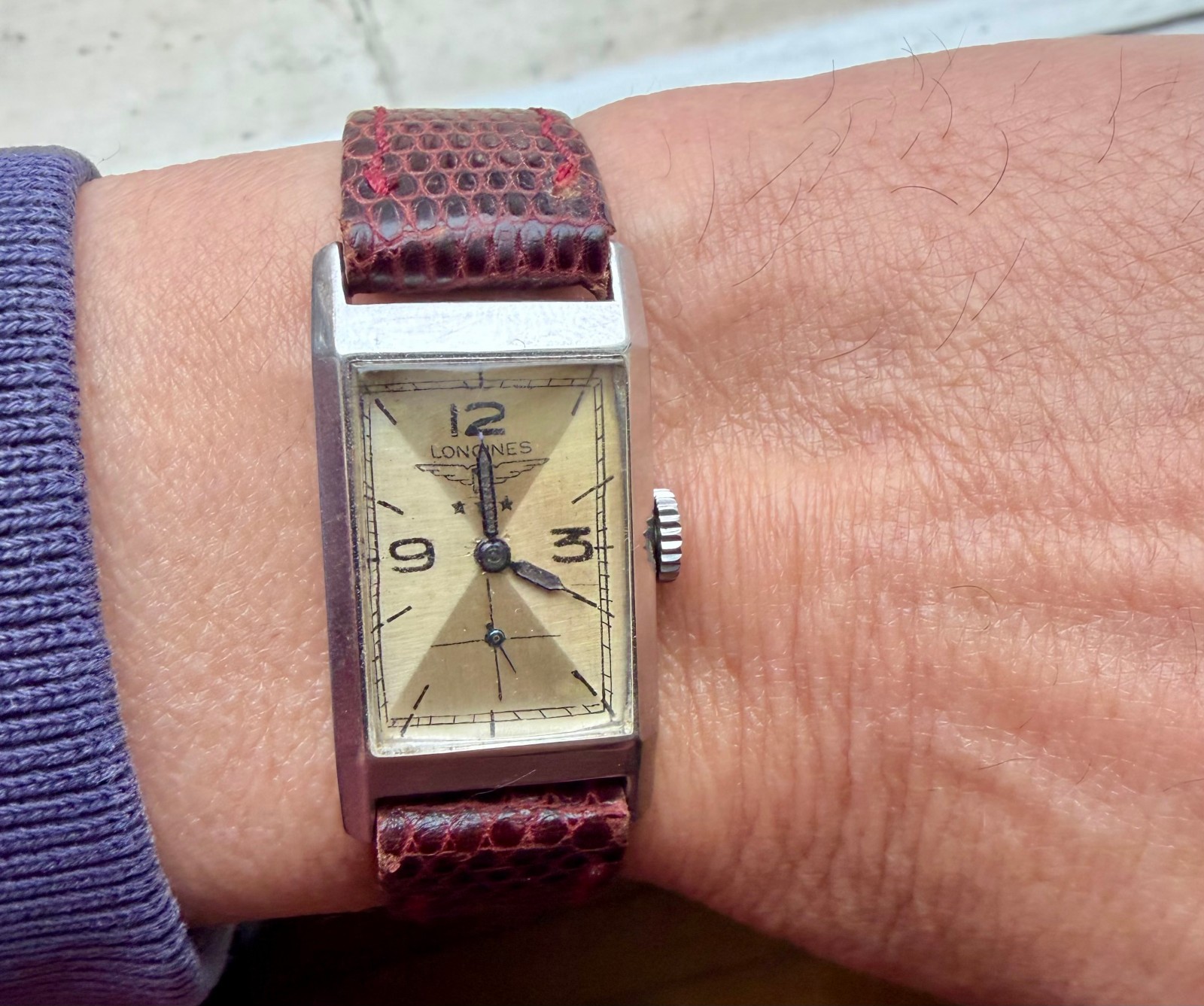 Vintage Longines Manual Wind Rectangular Watch - image 20