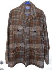 Pendleton Mackinaw Cruiser Jacket Mens M Vintage Pure Virgin Wool USA Made 90s