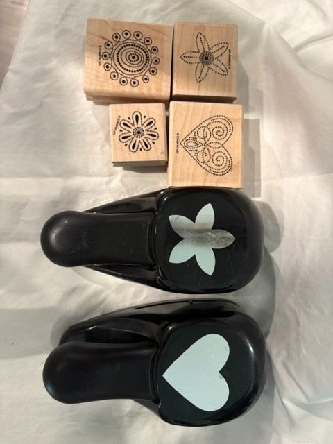 Flower & Heart (Whale Tail) Punches AND Polka Dot Punches Stamp Set, SU!
