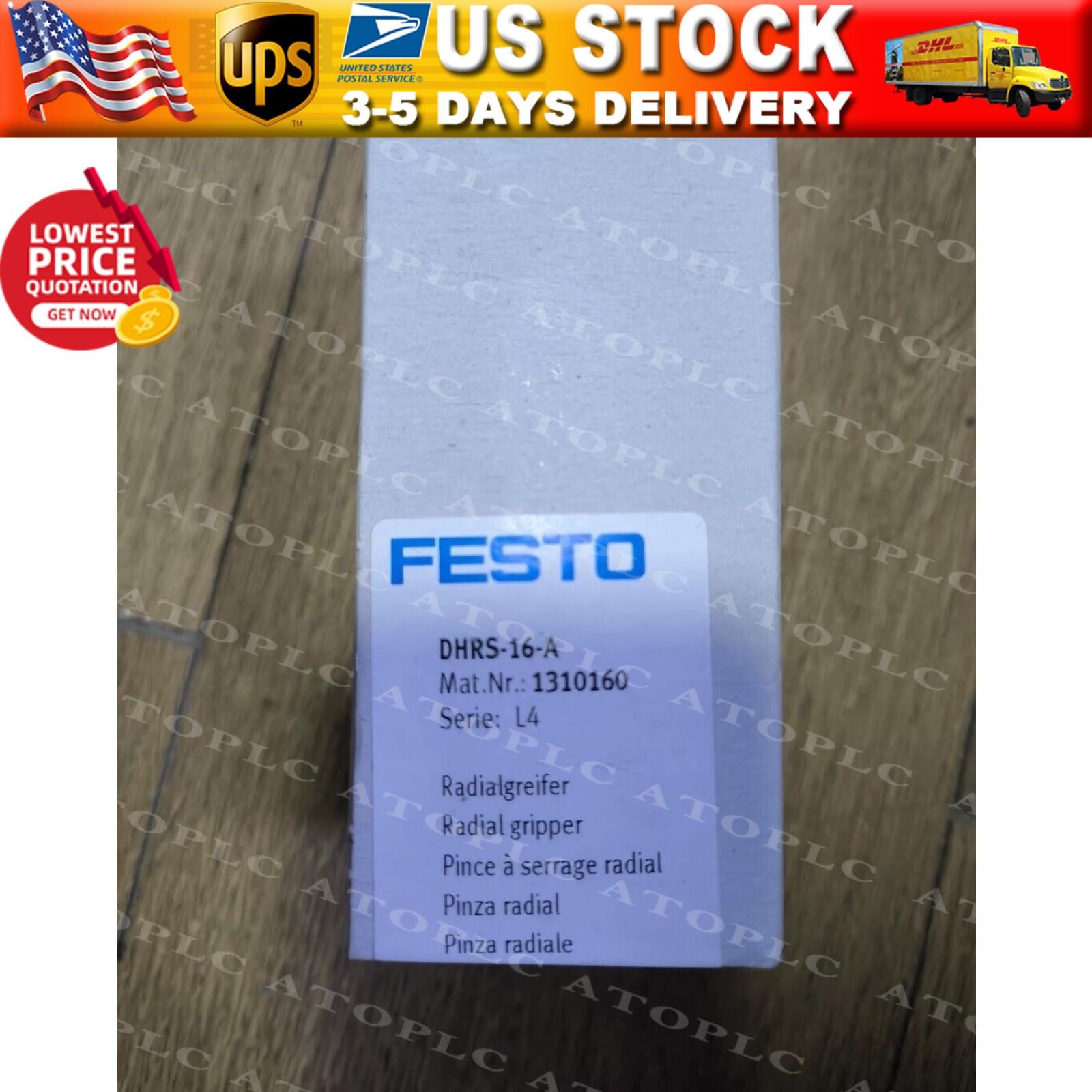 US FREE TAX New FESTO DHRS-16-A 1310160 Pneumatic Clamp Fast Ship Brand New