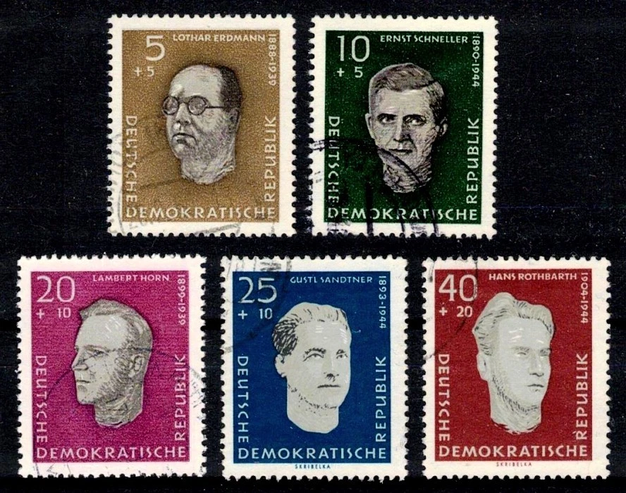 DDR 752-756 , gestempelt / o / KZ Opfer im 2.Weltkrieg /g3 - Bild 1 von 1
