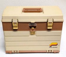 Vintage Plano 757 Tackle Box Organizer USA 4 Drawer Large Fishing Gear Box