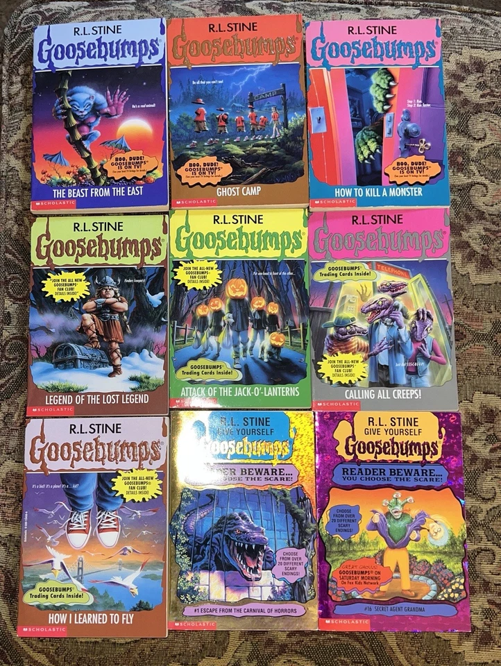 Goosebumps RL Stein Vintage 90's First Print Scholastic Book lot + Give Yourself Foto 2 de 4