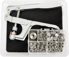 Pearl Snaps with Fastener Pliers Press Tool Kit 40 Set Snap Fasteners Kit Sna...