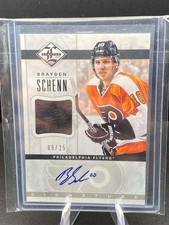 Brayden Schenn Signature Auto Jersey Relic /25 SP Panini Limited 2012-13 Card