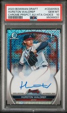 2023 Bowman Draft Chrome Auto #CDAHWA Hurston Waldrep Hta Choice /150 PSA 10