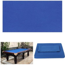 8' Pool Table Felt w/ 6 Cloth Strips, Pre Cut Billiard Blue