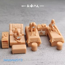 1/64 1/43 1/87 1/72 Girl Sauna Miniatures Figures Model For Cars Vehicles Toys