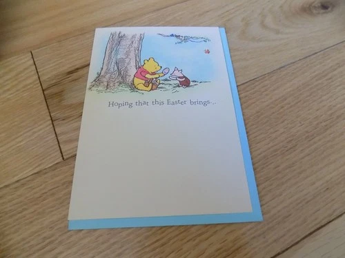 Winnie the POOH Bear Easter Card Piglet Hallmark Greeting Cards