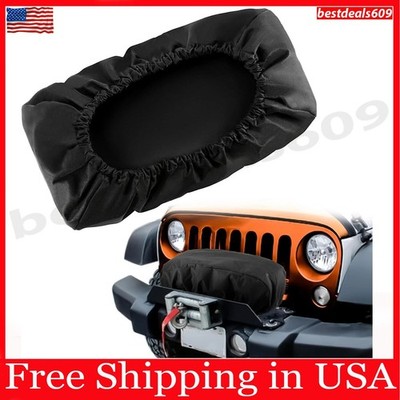 Badlands Winch Cover, Heavy Duty 600D Oxford Winch Cover 12000 Lb Waterproof (21