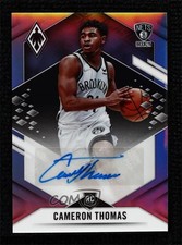 2021-22 Panini Chronicles Phoenix Rookie Silver 8/75 Cameron Thomas Auto RC 11td