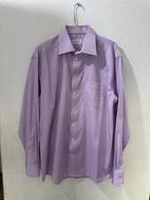 Men  s Eton Classic Fit Cotton Long Sleeve Button Up Dress Shirt Size 42/16.5