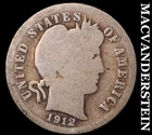 1912 Barber Dime- Silver- Scarce Better Date No Reserve #J6265