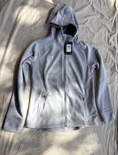 Under Armour Women's UA Team Swacket Full Zip Hooded Jacket M Gray NWT 1360777