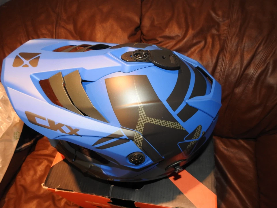 Casco CKX Titan Air Flow Backcountry invierno azul alfombrilla SIN gafas incluidas talla M Foto 2 de 4