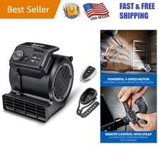 Efficient Freestanding Floor Fan – 156W Utility Blower for Cooling & Drying