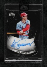 2022 Topps Chrome Black Auto Ted Simmons #CBA-TS Auto HOF 0ve9