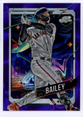 2024 Topps Cosmic Chrome Purple Nebula Refractor 77/150 Patrick Bailey #130 1r2j