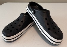 Crocs Unisex-Adult Bayaband Clogs Mens 11 Women  s 13 Black/White - New