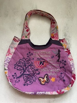 Disney Tinkerbell Purse Treasure Of Pixie Hollow Shoulder Bag Cloth Rare*