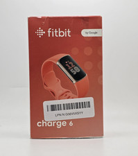 Fitbit Charge 6 Bluetooth Activity Tracker - Champagne Gold Case / Coral Band