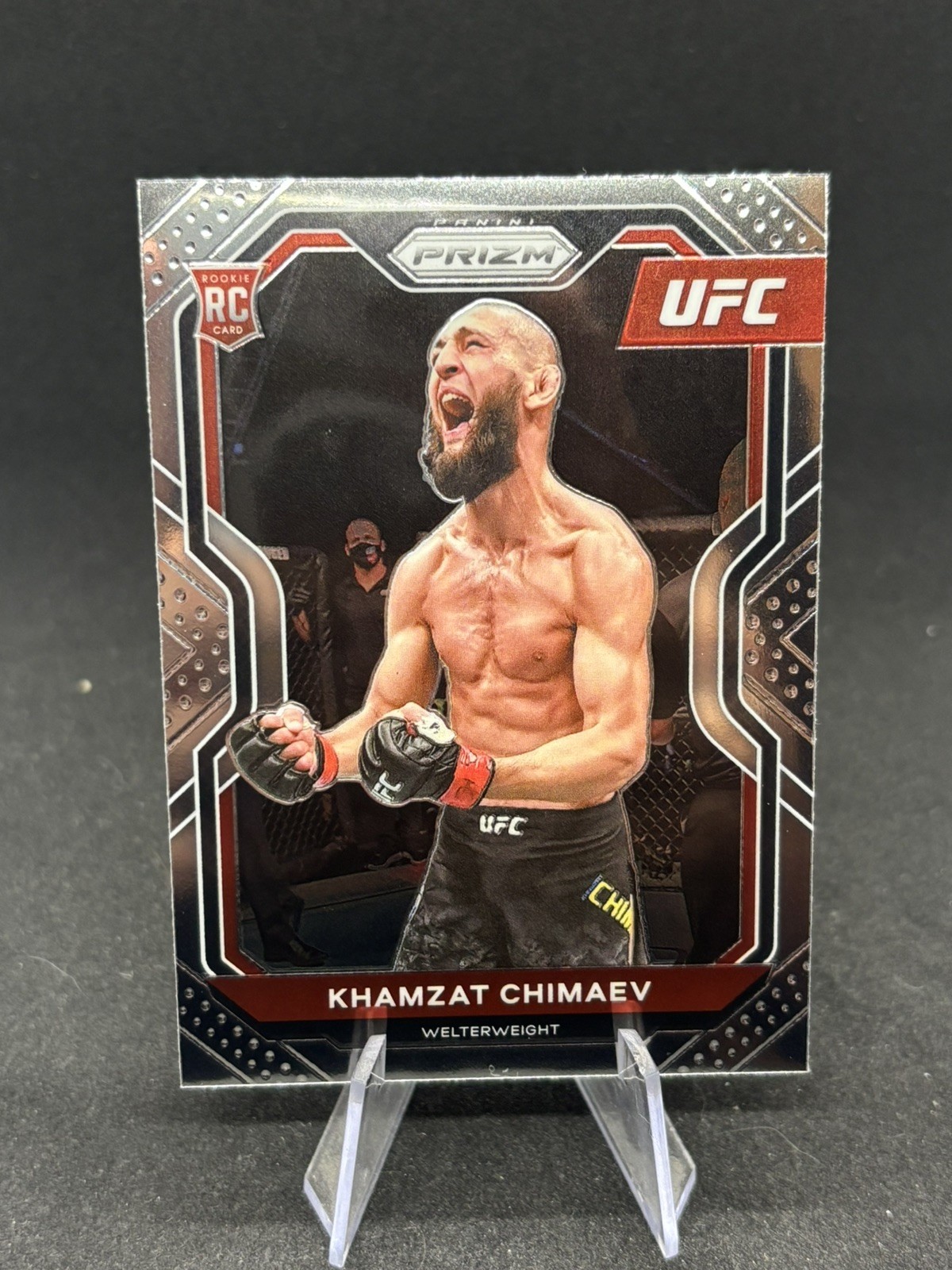 2021 Khamzat Chimaev Panini Prizm Rookie #7 RC NM 🔥