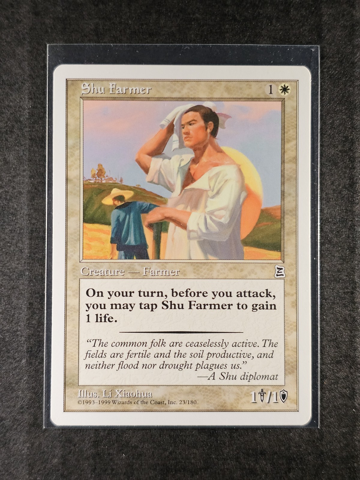 Shu Farmer #23 Portal Three Kingdoms WOTC MtG PTK P3K LP English (2/2)