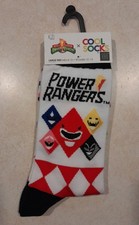 Mighty Morphin Power Rangers Cool Socks Large Crew Socks MMPR