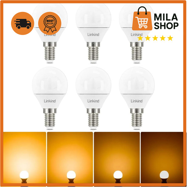 E14 Led Lampe Dimmbar 4W 470 Lumen 2700K Warmweiß Birne GlüHbirne 10Er Pack Set-image