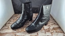 Artika bottines femme cuir noir 39 talon bas bloc zip antidérapantes