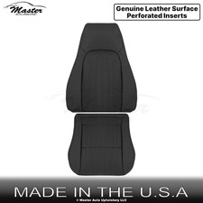 2000-2002 For Chevy Camaro Genuine Leather Perf Front Driver Seat Covers Black