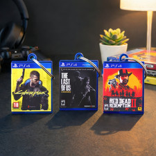 Portachiavi Custodia Gioco Miniatura PS4 - Ampia Scelta di Giochi
