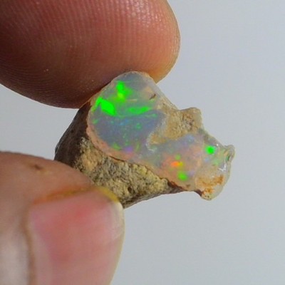 Glatter weißer Opal grob 8,20 cts, äthiopischer Welo Opal Roh Edelstein für S...