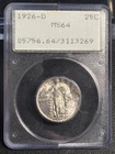 1926 D Quarter Dollars Standing Liberty Quarter PCGS MS-64 OGH RATTLER
