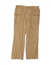 CHAPS Mens Straight Cargo Trousers US 14 XL W36 L32 Beige Cotton AE01