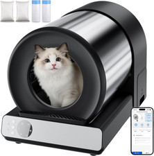 Self Cleaning Litter Box for Multiple Cats, Automatic Cat Litter Box Large Capac