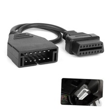 OBD1 Scanner, OBD1 to OBD2 GM Adapter, OBD1 12 Pins to OBD2 16 Pins Code black