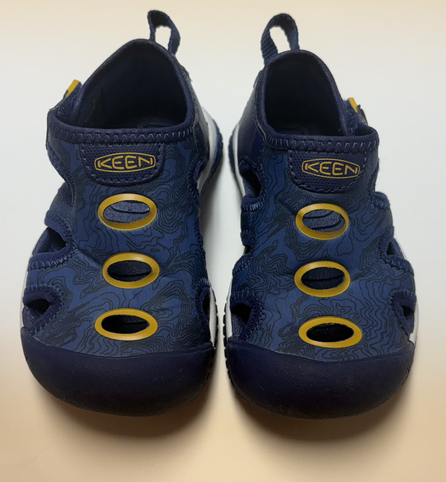 Sandali bambino KEEN Stingray taglia 8 blu cobalto brillante profondità slip on punta tonda