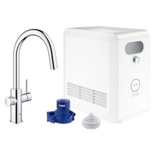 Grohe 31251002 Pull Down Faucet 1.75 GPM with Chilled  Sparkling Water -Chrome