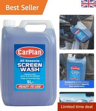 5L All Seasons Car Screen Wash - Fast Action Cleaner for Dirt and Grime Removal