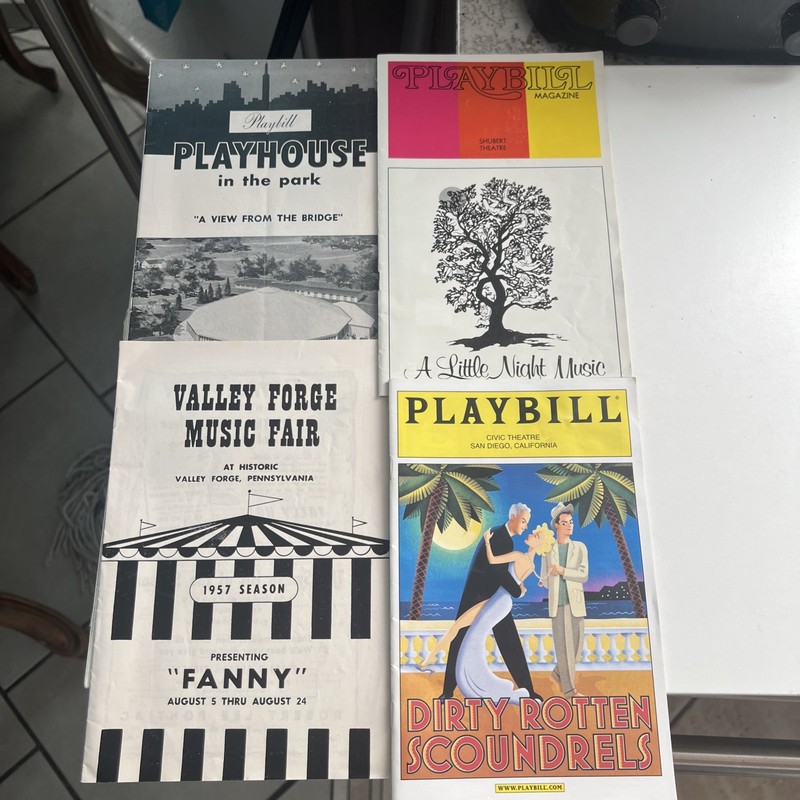 Playbill Theatre Magazine Lot Of 4