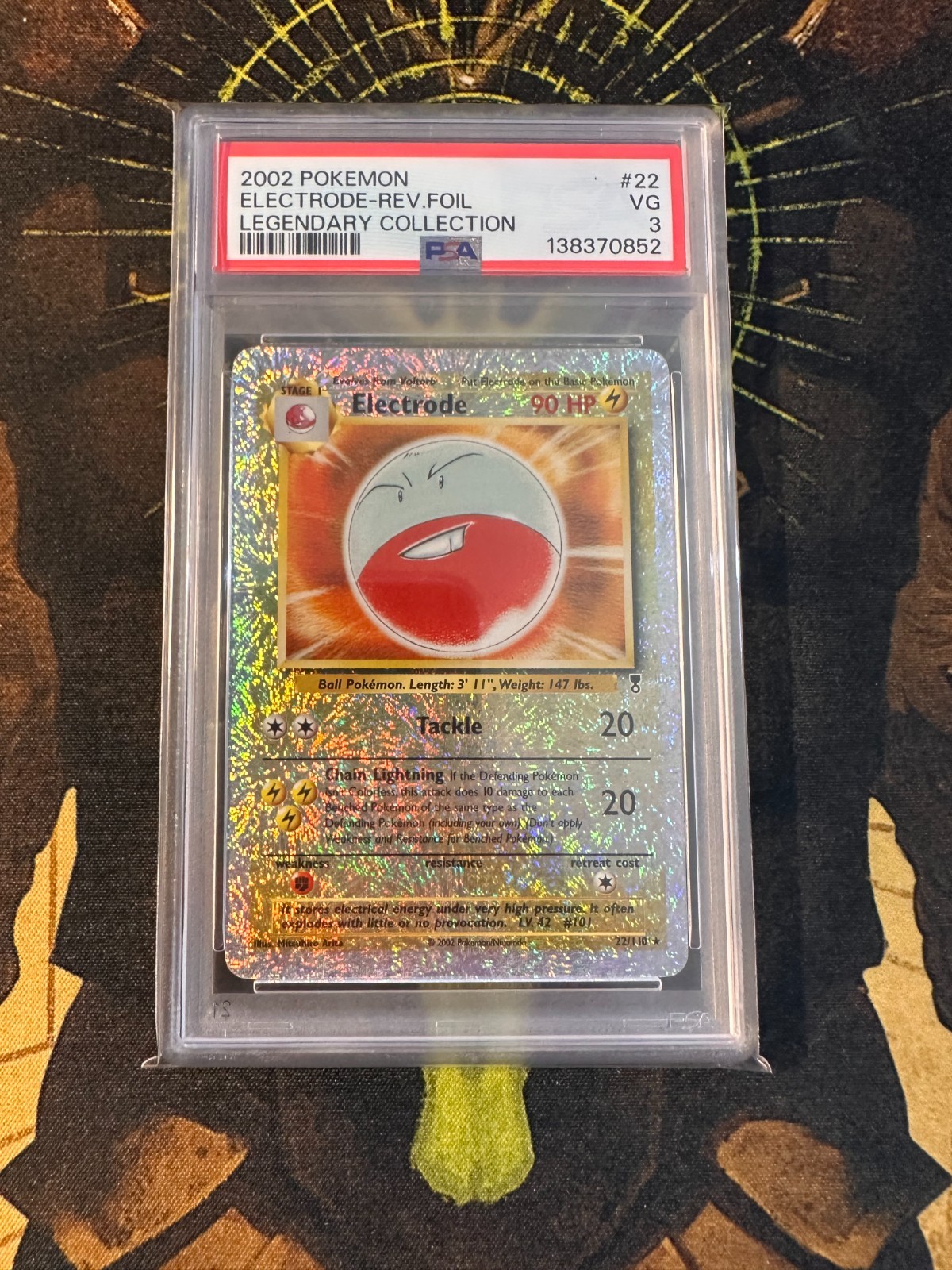 Pokemon Electrode 22/110 Legendary Collection Reverse Holo PSA 3