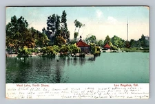 Los Angeles CA-California West Lake North Shore Vintage c1909 Postcard Postal