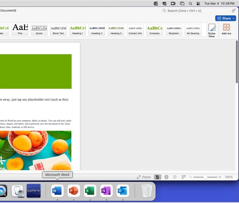 Microsoft Office Home & Business 2024 for Mac - Image 4 of 4