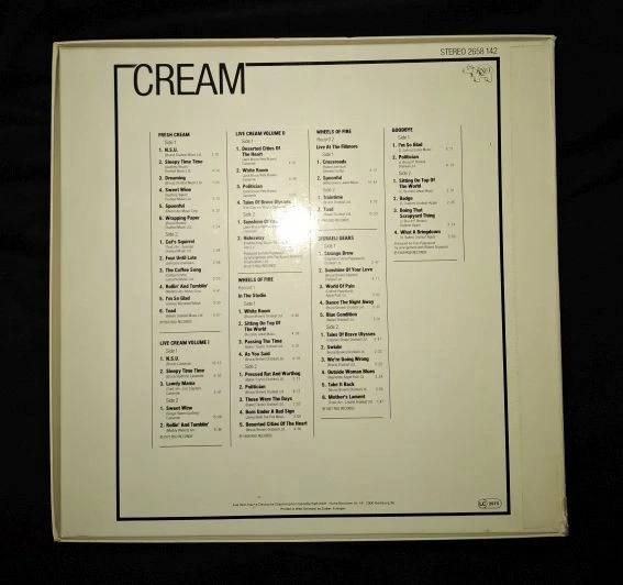 CREAM - 9 LP-BOX - Bild 2 von 4
