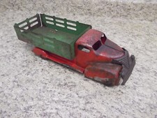 Vintage Marx Press Steel ORIGINAL stake flat bed truck
