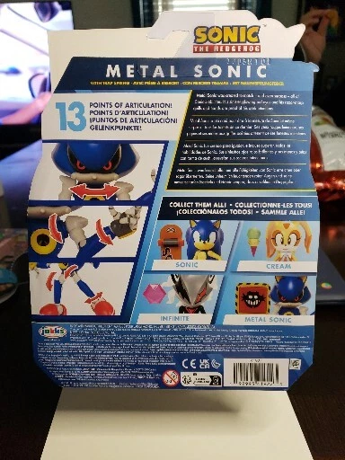 Sonic The Hedgehog 4 Modern Metal Sonic Action Figure with Trap Spring Accessory