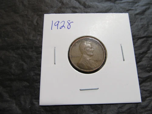 1928 Lincoln Wheat Cent Penny F/VF Nice Album Coin