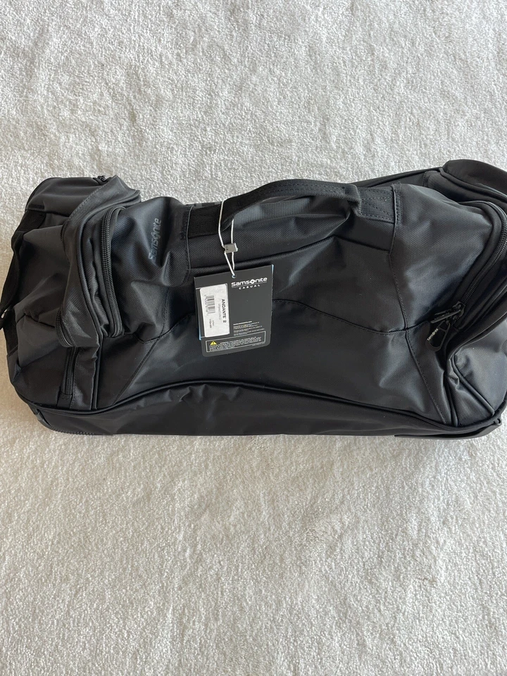 Samsonite Andante 2 Wheeled Rolling Duffel Bag 22 “ Black, New - Image 2 of 4